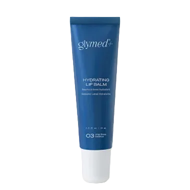Glymed+ Hydrating Lip Balm tube on a white background