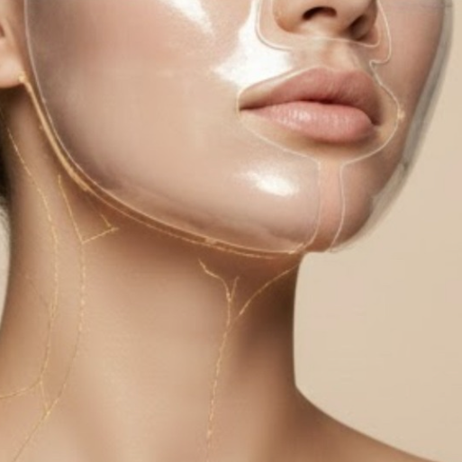 A promotional graphic for a skincare treatment titled 'THE CLINICAL BARRIER PROTOCOL' showing a close-up of a woman's face and neck with a glossy, hydrated appearance. Text below reads '$195' and 'INFLAMMATION REDUCTION + ENHANCED LIPID RENEWAL' with additional descriptive copy.